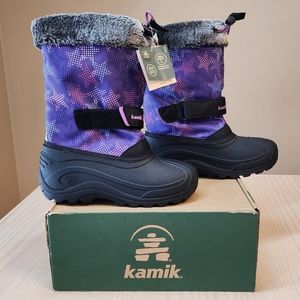 Kamik waterproof winter boots girl's size 3
